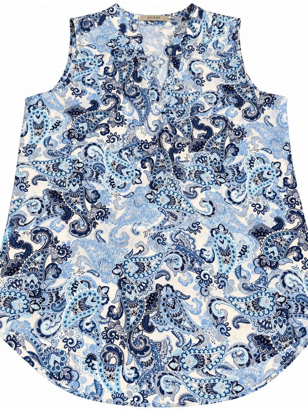 GUESS Blue Paisley Sleeveless Camisole